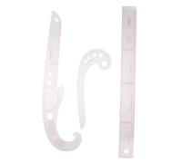 Operitacx 3 pièces Règle de Couture Courbe Française Plastique Pour Patronnage Découpe Précise des Courbes Outil Polyvalent pour Débutants et Créateurs de Mode