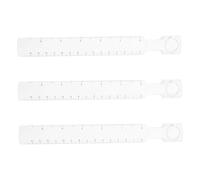 Operitacx 3 Pièces Règle de Précision Transparente avec Loupe Outil de Mesure Polyvalent pour Dessin Scrapbooking et Modélisme