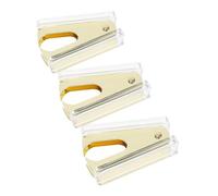 Operitacx 3 Pièces Set de Extracteurs Agrafes Acrylique Outil Ergonomique à Prise Confortable pour Bureau École et Maison Compact pour Retrait Rapide