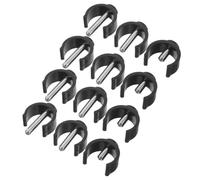 Operitacx 30 Clips en Plastique et Fer de C pour Chaise Percée et Canne Pliable, 25-28mm, Renforçant la Stabilité et Sécurité, Utilisation Intérieure et Extérieure