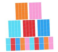 Operitacx 30 Feuilles D'Autocollants Rectangulaires Colorés Pour Étiquettes Nominatives Colorées Étiquettes Inscriptibles Autocollants Inscriptibles Autocollantes