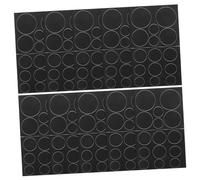Operitacx 30 Feuilles Patches Autocollants Ronds Noirs pour Réparation Vêtements Auto Adhésives Pratiques Décoratives et Durables pour Customisation et Réparation Textile