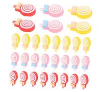 Operitacx 30 Pièces Breloques Résine à Dos Plat Patch Diy Pour Accessoires De Cheveux Filles Breloques Pendantes Pendentifs Sucette