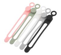 Operitacx 30 Pièces Lot de Attaches Silicone pour Gestion des Câbles Sangles Ajustables pour Organisation de Câbles de Charge Écouteurs et Données Couleurs Usage Maison et Bureau