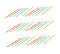 Operitacx 36 Pièces Clips de Reliure à Double Trou Plastique pour Documents Organisateurs pour Écoles et Bureaux Blanc Bleu Orange Vert