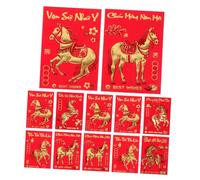 Operitacx 360 Pièces Envelopes Year Of The Horse Lunar Year Packets Creative Chinese Style Festival Lucky Money Pockets For Family And Friends