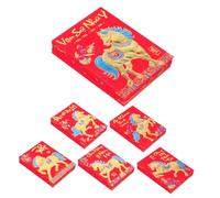 Operitacx 360 Pièces Money Envelopes For Lunar Year Year Of The Horse Creative Design Paper Hong Bao For Wedding Party Spring Festival Celebrations