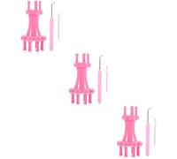 Operitacx 3ensembles Kit De Tricotin Plastique Outil De Spool pour Bracelets Colliers Fournitures pour Amateurs Et