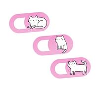 Operitacx 3pièces Cache-Webcam avec Design Chat Protection Coulissante pour Ordinateur Ou Tablette Lot de Caches Objectif