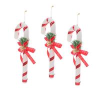 Operitacx 3pièces Pendentifs Décoratifs Forme De Canne à Sucre Pour Noël Suspensions De Sapin De Noël Décorations De Cannes à Sucre Pour Maison Et Magasin