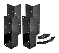 Operitacx 4 Ensemble Support Angle Métal pour Lit Surélevé de Jardin Jeu de Supports Robustes pour Meubles et Jardinières Fixation Stable