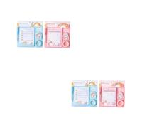 Operitacx 4 Ensembles Autocollants de Mémo Décoratifs Couleurs Lot Notes Autocollantes pour Home École et Bureau Pratiques et Réutilisables pour Tout Monde