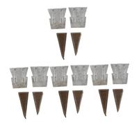 Operitacx 4 Ensembles Installer des Coins Renforcés Scission Coin pour Bushcraft Cales Coin De Manche De Marteau Coin De Fendage À Manche De Marteau Le Fer 4 Pièces * 4