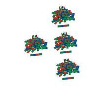 Operitacx 4 Ensembles Jeu Éducatif Montessori pour Jouets à Timbres Mathématiques pour Apprentissage Activité pour Tout Petits Ans Favorise la Compréhension des Chiffres Coordination Œil
