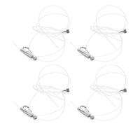 Operitacx 4 ensembles Kit Suspension Tableau Crochet Rail Réglable Acier Inoxydable et Nylon pour Accrochage Photos Miroirs Décoration Murale et Facile à Installer