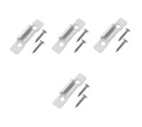 Operitacx 4 Pièces Accessoires de verrouillage de fenêtre serrure antirouille sécurité des serrures de fenêtre remplacement de serrure de châssis de fenêtre accessoire de fenêtre blanche