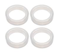 Operitacx 4 Pièces Anneau Diffuseur Parfumé Réutilisable en Silicone | Accessoire pour Lampe à Chaleur, Ne Bloque Pas la Luminosité, Format Compact, Blanc, Bureau et Maison