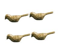 Operitacx 4 Pièces Bouton Tiroir Oiseau Décoratif Doré Poignée Cabinet et Polyvalente pour Commode Armoire Bureau et Chambre Style