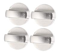 Operitacx 4 pièces Boutons de de Cuisinière à Gaz Lot de Argenté Compatibles avec et Fours Installation Facile Remplacement Pratique pour de Budget