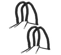 Operitacx 4 Pièces Câble Téléphonique Spiralé pour Combiné Cordon de Téléphone Fixe Flexible et Élastique pour Bureau et Maison