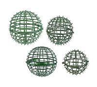 Operitacx 4 Pièces Cadre de Balle en Gazon Vert en Plastique pour | Structure Légère et Sûre à Manipuler, Surface Lisse sans Bavures, pour Vignes et Feuillage Artificiel