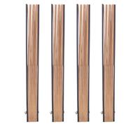 Operitacx 4 Pièces Cadres Éventails Pliables Bois pour Bricolage Monture Bois Authentique et Légère pour Éventail Japonais DIY Accessoires Décoratifs pour Fêtes et Maison