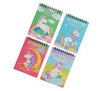 Operitacx 4 pièces Carnet à Gratter DIY pour Garçon Fille Cahier Dessin Garçon Fille avec Images à Gratter Set Créatif Portable pour Développer Imagination et Motricité Cartes Scratch Paper