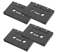 Operitacx 4 Pièces Cassettes Vierges Cassettes Audio Rétro Vintage avec Étuis À Cassettes en Plastique Cassettes Vides pour L'enregistrement