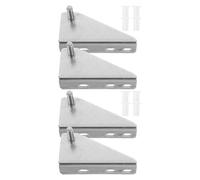 Operitacx 4 pièces Charnières de Porte pour Congélateur Acier Inoxydable Accessoires de Fixation Robustes pour Réfrigérateur Durable et Antirouille pour Cuisine et Usage Commercial