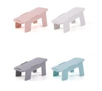 Operitacx 4 Pièces Étagère à Chaussures Double Couche en PP Rose, | Skimmers et Canvas Shoes, Usage Boutique ou Domicile, Pratique Solide