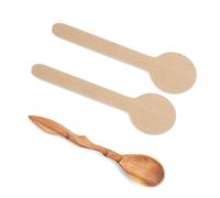 Operitacx 4 Pièces Kit de Cuillères à pour DIY de Hêtre et Matériaux Inachevés pour Facile à Travailler et Adapté Aux Débutants