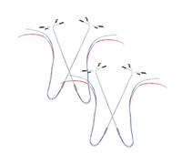 Operitacx 4 Pièces Lampes de Jardin Miniatures LED Lot de Lampadaires de Rue Décoratifs pour Maquettes et Miniatures Éclairage Blanc pour Décor de Maison et Jardin