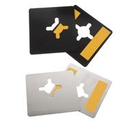 Operitacx 4 pièces Lot de Plaques de Renfort de Porte Acier Inoxydable Plaques de Réparation Serrure Renfort de Sécurité Montage Rapide Compatibles pour Divers Types de Portes