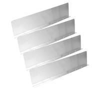 Operitacx 4 pièces Lot de Protections Anti-éclaboussures Fer pour Gouttières Déviateurs de Pluie Durables pour Toit Installation Facile Protection des Murs Extérieurs pour Jardin et