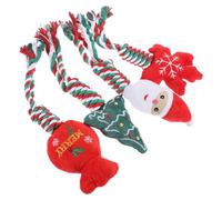 Operitacx 4 Pièces Mâcher pour Chien, Peluche Nouée Interactive | Corde Coton et Rembourrage Pp, Style Mignon, Aide à L'exercice et Limite les Mauvais Comportements