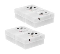 Operitacx 4 Pièces Module Musical Blanc à Enregistrement pour Peluche et | Plastique et Composants Électroniques, Piles Bouton Incluses, Petit Format Léger