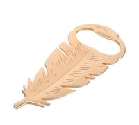 Operitacx 4 Pièces Petit Ouvre-bouteille Plume Ange en Alliage, Souvenir | Finition Raffinée, Format Portable, Présent pour Demande et Fête, Teinte Or