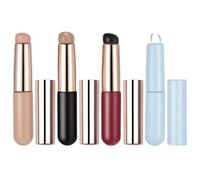 Operitacx 4 Pièces Pinceau à Ongles en Silicone Embouts Souples et Couvercle Protecteur, Design Élégant, Couleurs Attrayantes, Voyage Coloriage Précis sans Bavure