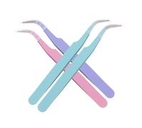 Operitacx 4 Pièces Pinces En Acier Inoxydable Courbées Pour Précision Artisanale Pose Stickers, Extensions Cils Et Bijoux, Outils Polyvalents Pour Manucure Et Scrapbooking