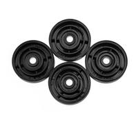 Operitacx 4 Pièces Plaque de Base 30mm en Alliage D’Aluminium, Pieds | Coussinets Anti-vibrations, Anneau Caoutchouc Amovible, Élévation 11mm, pour Haut-parleur et Ampli