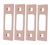 Operitacx 4 Pièces Plaques de Renfort Acier Inoxydable pour Serrure de Porte Résistantes à Usure Faciles à Installer Accessoires pour Réparation et Remplacement de Gâche et Targette