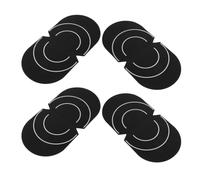 Operitacx 4 Pièces Pochette Antistatique pour Vinyles 12 Pouces, Noir, | Manipulation Antidérapante, Protège des Rayures, Garde les Disques Propres, pour Platine et Espace de Travail