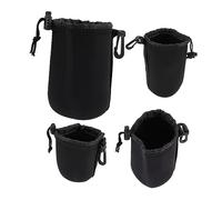 Operitacx 4 pièces Pochette Étanche pour Objectif Appareil Photo de Néoprène Protège Objectifs pour Reflex Numérique Compatible avec Divers Formats de Lentilles