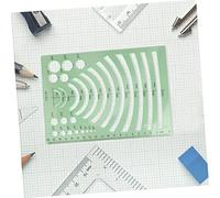 Operitacx 4 pièces Pochoirs Géométriques Pet Durables Règles de Dessin Précises pour Architecture École et Bureau Modèles Multifonctions pour Mesures et Tracés Techniques