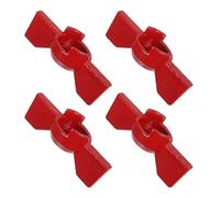 Operitacx 4 Pièces Poignée de Valve à Charnière Levier de Vanne Arrêt pour Robinet Extérieur Remplacement Poignée de Vanne à Bille pour Jardin et Robinetterie