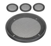 Operitacx 4 pièces Protection Ronde pour Haut-parleurs de Voiture Maille Noire Couverture de Haut-Parleur Barrière Anti-débris Installation Facile Compatible avec Plusieurs Modèles