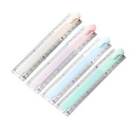 Operitacx 4 pièces Règle Pliable Plastique Multifonction pour Dessin Géométrique Outils de Traçage pour Élèves Portable pour École et Devoirs Lot