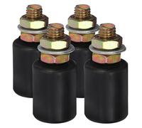 Operitacx 4 pièces Roulettes de Porte Coulissante Nylon de Galets Robustes pour Portail Coulissant Guide Pratique pour Rails de Porte Extérieure