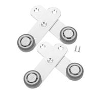 Operitacx 4 Pièces Sliding Door Bottom Wheels With Directional Design Quiet Rollers For Barn Doors Closets And Furniture High Load Capacity Wear Track Rollers
