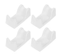 Operitacx 4 Pièces Support pour Stylo Perceuse à Ongles en Pvc Blanc Plateforme Ergonomique pour Organisation des Outils de Manucure à Domicile Salon
